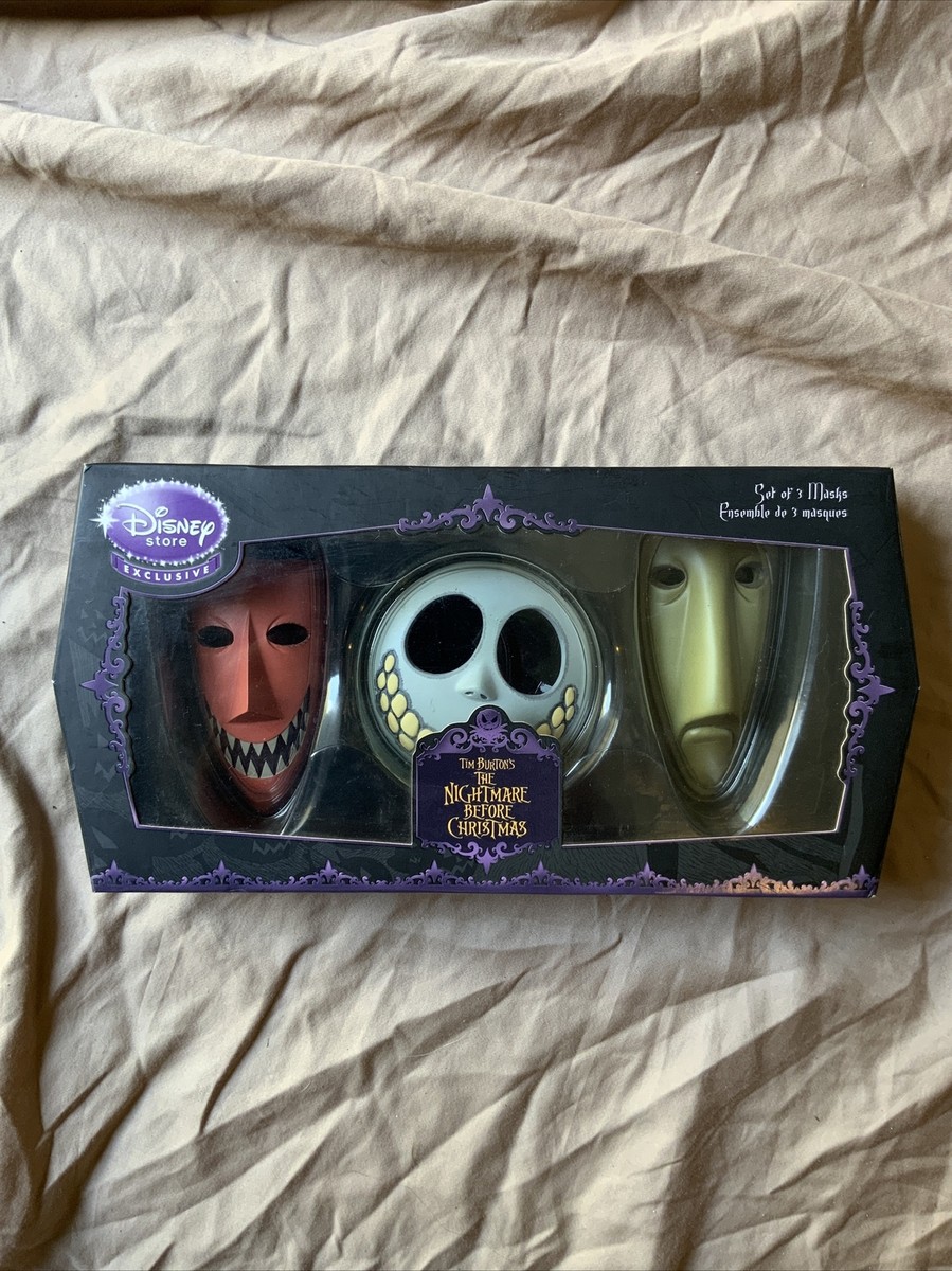 Nightmare Before Christmas Masks Lock Shock and Barrel Set Of 3