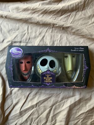 Nightmare Before Christmas Masks Lock Shock and Barrel Set Of 3 Halloween RARE