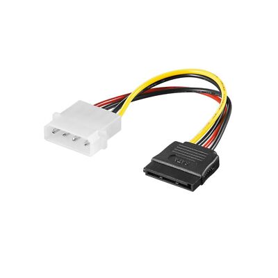 Adapter 5,25'' Stecker auf 15-pol. S-ATA, 0,13m