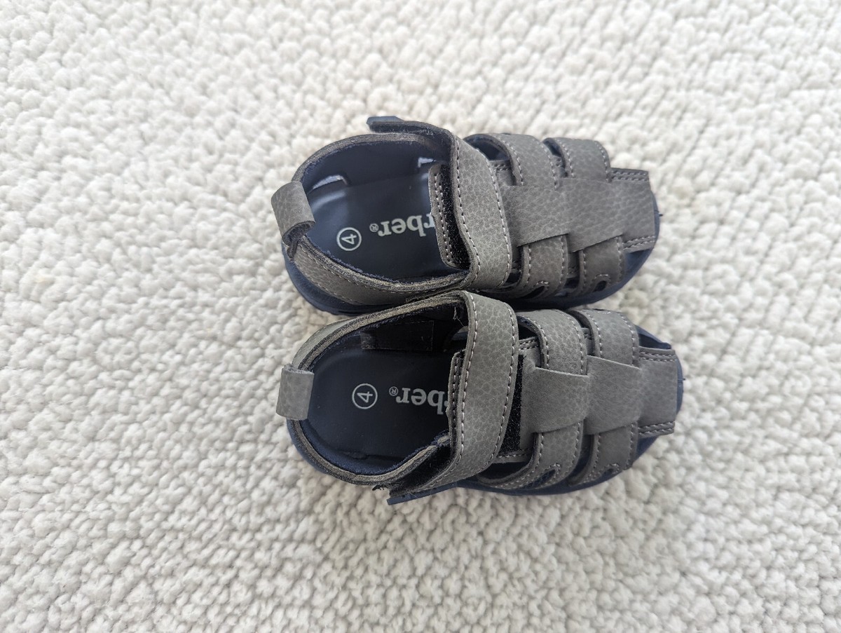 Gerber Toddler Sandals Gray Size