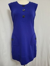 Nine West Sheath Dress Size 10 Royal Blue