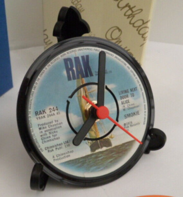 Eine Vinyl Schallplatte 4'' Schreibtischuhr - Smokie (Band) Upcycling Original Einzel Schallplatte