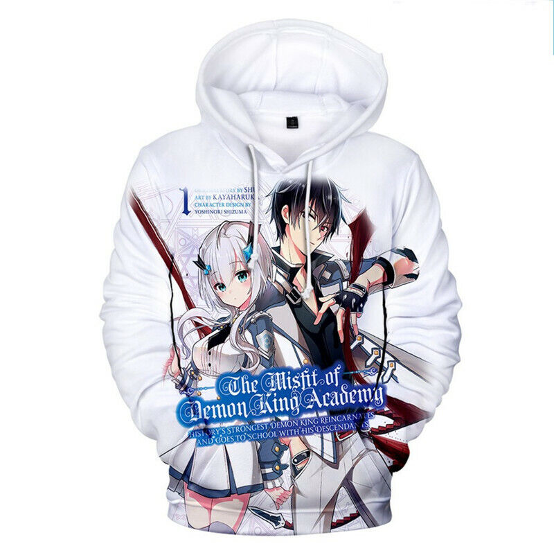 Maou Gakuin No Futekigousha Hoodie For Mens Womens， Anime Character Hoodie  Cosplay Fashion Tops