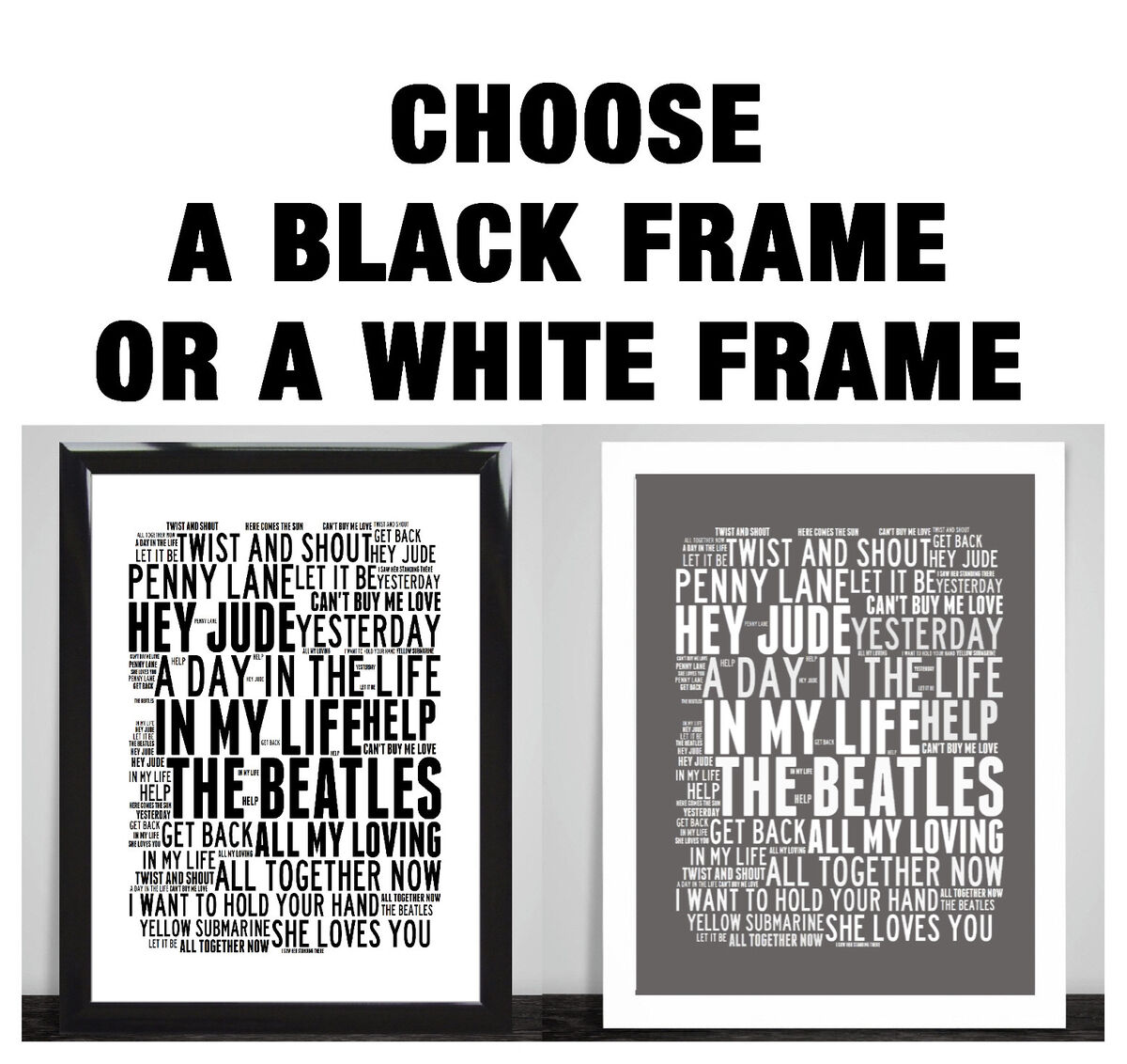 Freddie Mercury Queen Song Lyrics Posters and Prints Music Wall