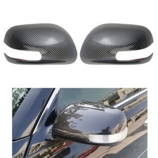 Carbon Car With Signal Lamp Side Door Mirror Cover Trim For 2008 - 2014 Scion Xd