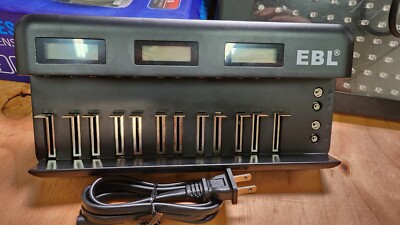 EBL 12+2 Bay LCD Rechargeable Battery Charger for AA AAA C D Ni-MH Ni-CD