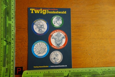 Alter Aufkleber Comic Film Video Kino Buch TWIG im DUNKELWALD Sauerländer (A)
