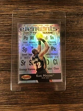 2000-01 Bowman's Best Elements of the Game Karl Malone #EG13 HOF. Rare Insert.