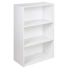Wide 3 Tier Book Shelf Deep Bookcase Storage Display Cabinet Furniture Decor NEW