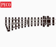Peco SL-E492 - OO-9/HOe Turnout Small Radius, Left Hand