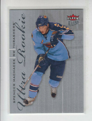 09/10 Fleer Ultra Atlanta Thrashers Spencer Machacek Ultra Rookies RC card #243