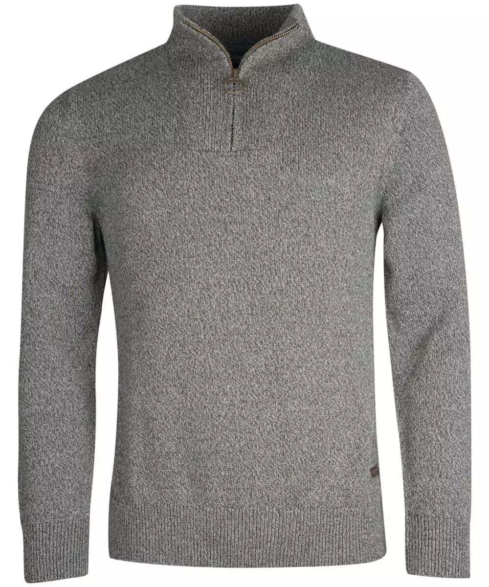 Barbour half shop zip knitted jumper