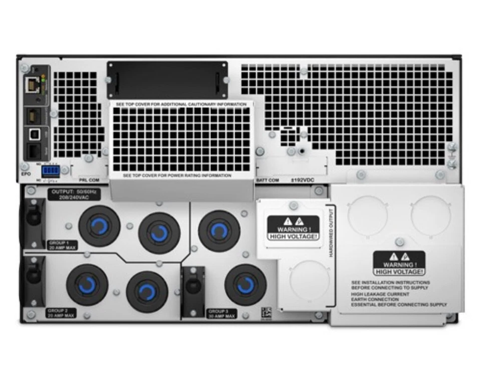 APC SRT8KRMXLT 8kVA RM 208V On-Line Network Smart-UPS Power Battery Backup - Image 2 of 4