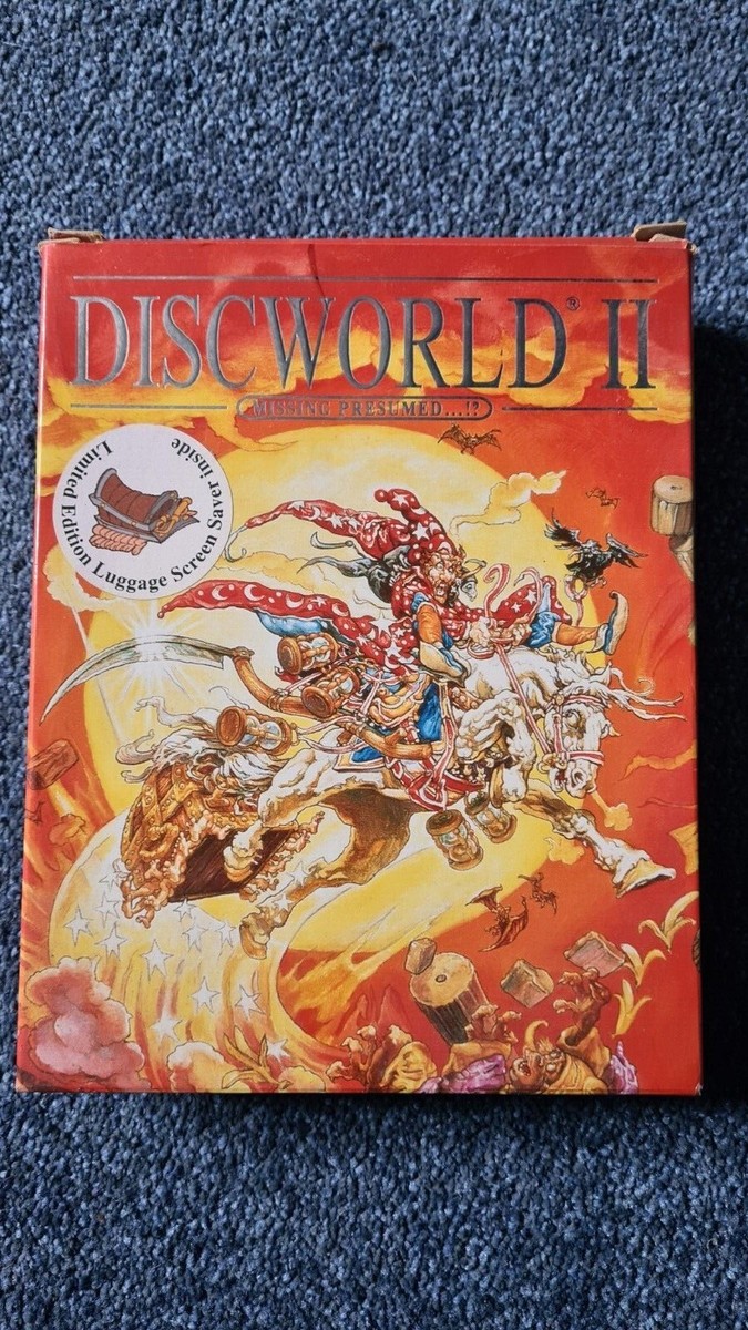 TERRY PRATCHETT'S DISCWORLD 2 MISSING PRESUMED PC GAME BIG BOX