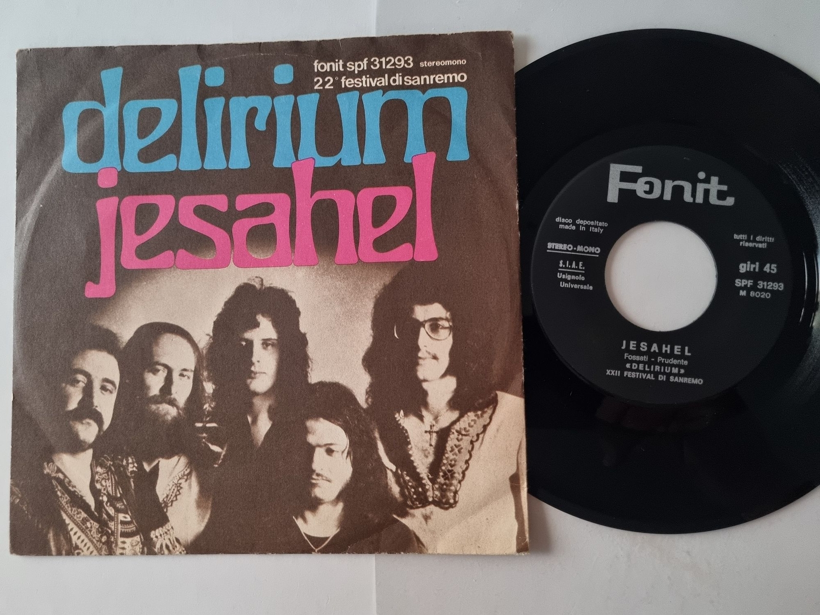 Delirium - Jesahel/ King's road 7'' Vinyl Italy