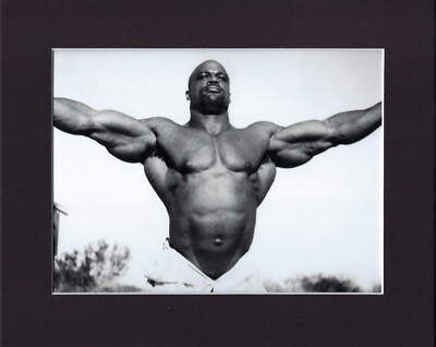 8X10'' Matted Print Picture Jacked Shredded Bodybuilder Rico McClinton, Shirtless