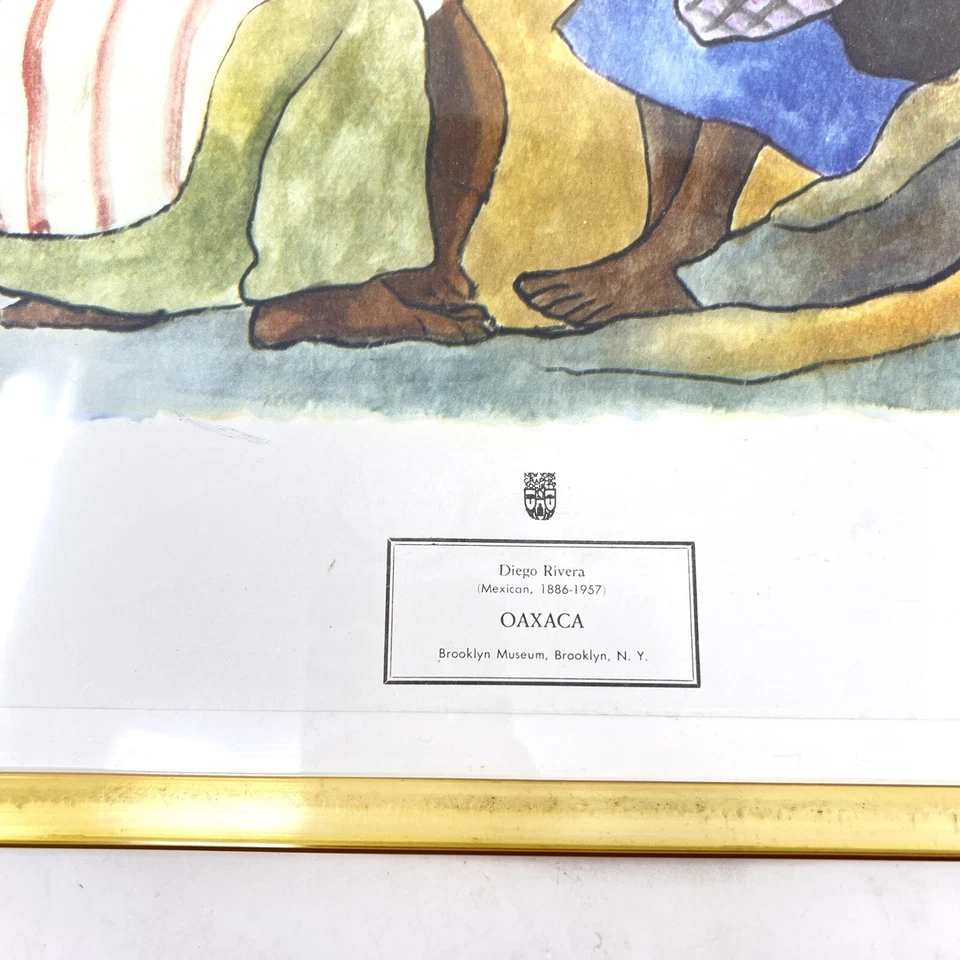 Diego Rivera Oaxaca Museo Brooklyn Impresión de Arte Enmarcado Obra de Arte Impresa en EE. UU. Foto 4 de 4
