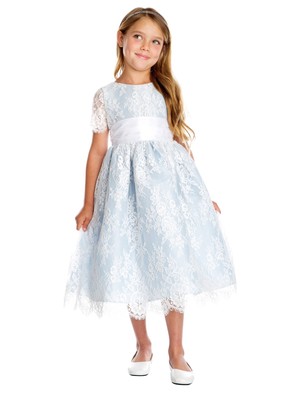 girls light blue dress