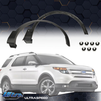 Front LH RH Fender Flare Wheel Well Arch Molding Fit For Ford Explorer 2011-2015