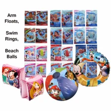 Children's Inflatable Arm Floats, Swim Rings, Beach Ball Pool Toy Boys Girls 3+