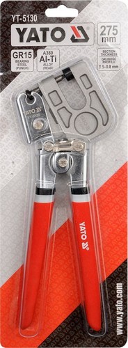 YATO Profilverbundzange Crimpzange Blindnietzange Ständerwerk Krimperzange 275mm - Bild 9 von 10