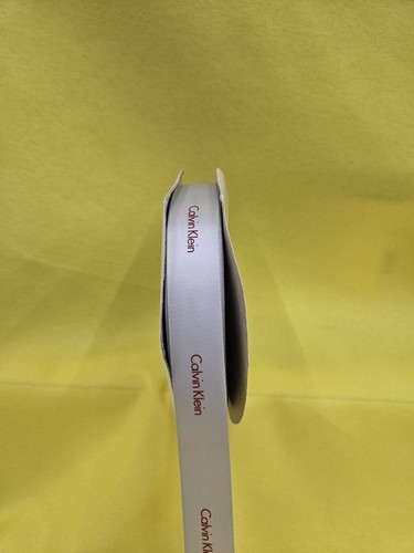 RARE - Vintage Calvin Klein Cosmetics fragrance Fabric Ribbon Gift Wrap 3/4" - Picture 6 of 9