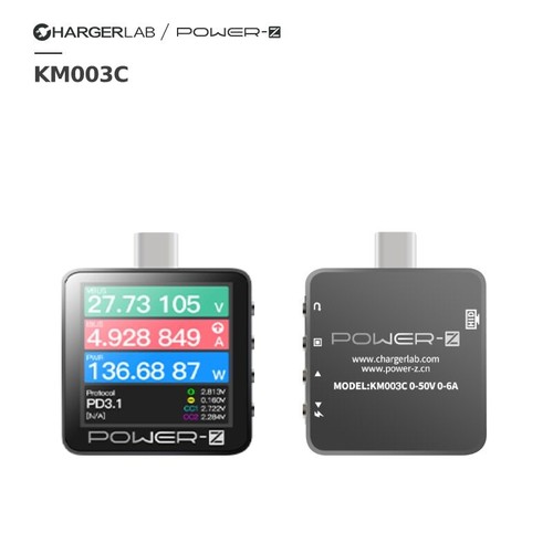 ChargerLAB Power-Z KM003C USB PD3.1 QC5.0 Protokoll 48 V Reichweite Dual Typ-C - Bild 1 von 8