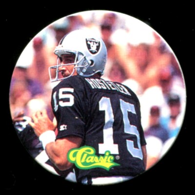 1993 Classic TONX QB CLUB GOLD #QB10 JEFF HOSTETLER LOS ANGELES RAIDERS
