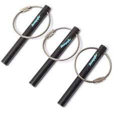 Survival Drilled Ferrocerium Ferro Rod Flint Fire Starter Rods 3.14 In Pack of 3