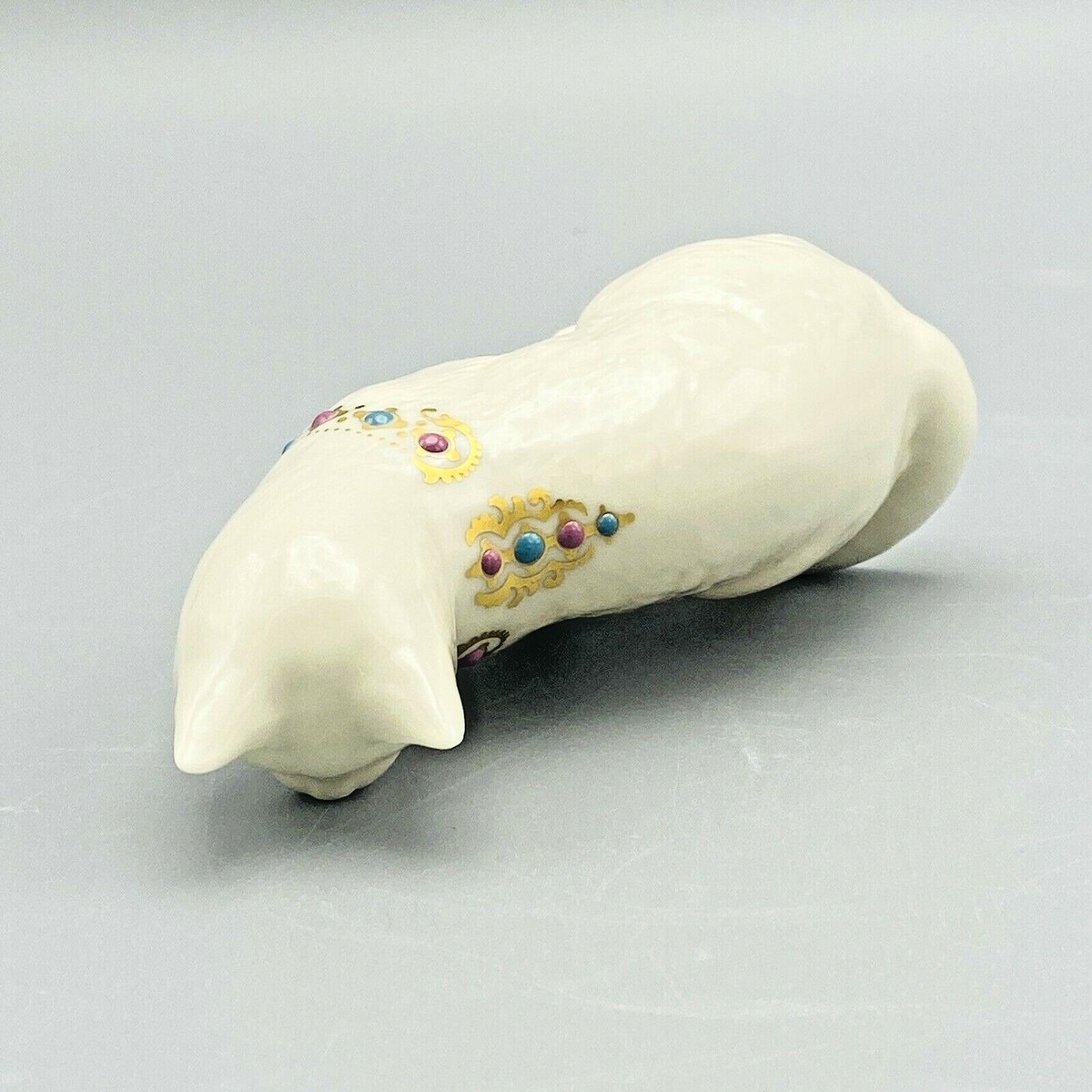 Lenox China Jewels Collection Cat Figurine Seated Porcelain 1994