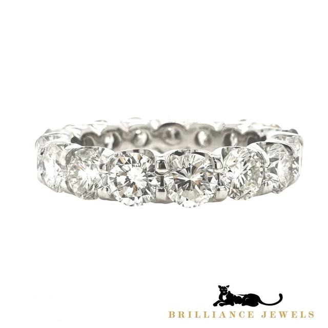 4.3CT Diamond Eternity Wedding Band in 14k White Gold 4.3CT Diamond Eternity Wedding Band in 14k White Gold