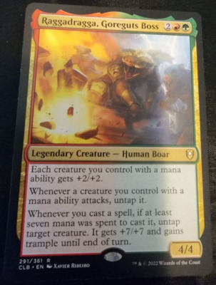 Raggadragga, Goreguts Boss # 291/361 Battle for Baldur's Gate MTG Cards |  eBay