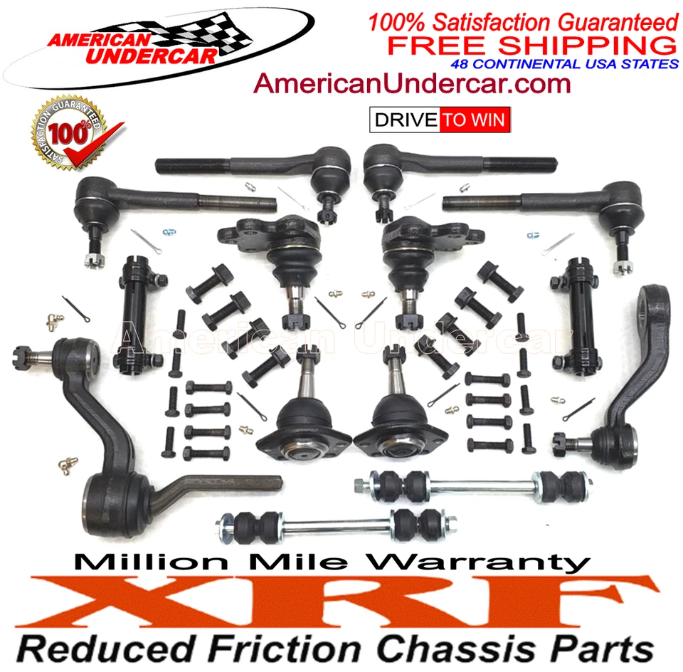 Kit de dirección de brazo de varilla de amarre de rótula XRF Chevrolet GMC K1500 K2500 K3500 88-92 Foto 2 de 4