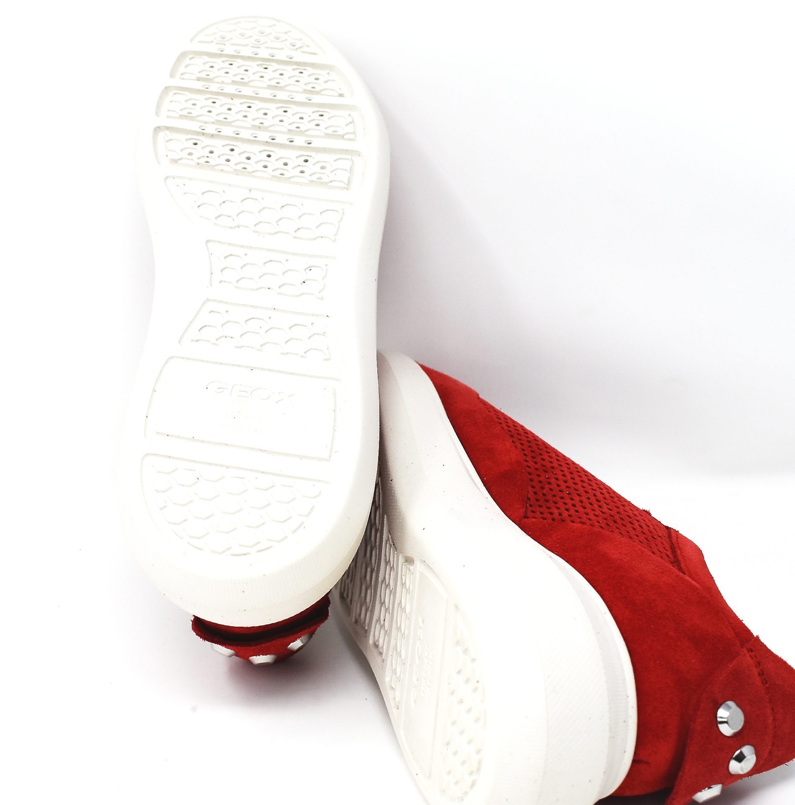 GEOX RESPIRA geox Sneakers D Rubidia E Suede Red UK 3 US 6 EU 36