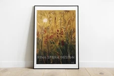 Abstract Sunset paintings original hand painted