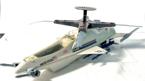 GI Joe 1988 Skystorm X-Wing Chopper Complete Vintage Vehicle (Read Description) - Afbeelding 1 van 16