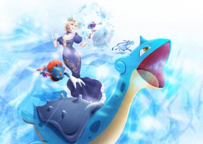 Pokemon anime paddy f pok mon ruby sapphire glaceon Pad Gaming Mat Desk