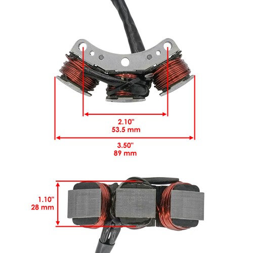 Auxiliary Stator for Mercury Outboard 15 Hp 15Hp 95 96 97 98 99 00 01 02 03 04 - Foto 2 di 7