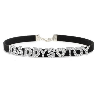 Top Amazing Letter DADDYS TOY Choker Necklace Women Collar Custom Personalized