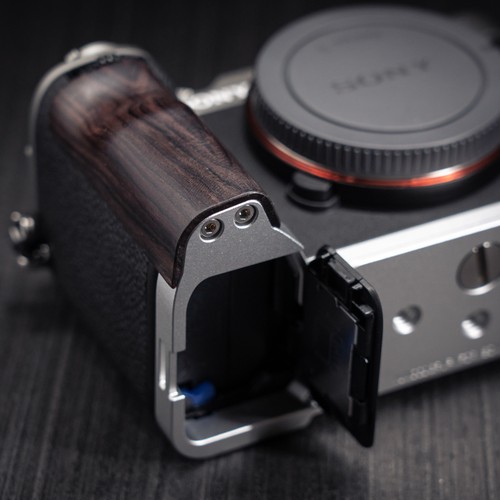 Wooden Hand Grip L Holder For Sony a7c2 a7cr A7Cii Camera Alloy Base Plate - Picture 13 of 28