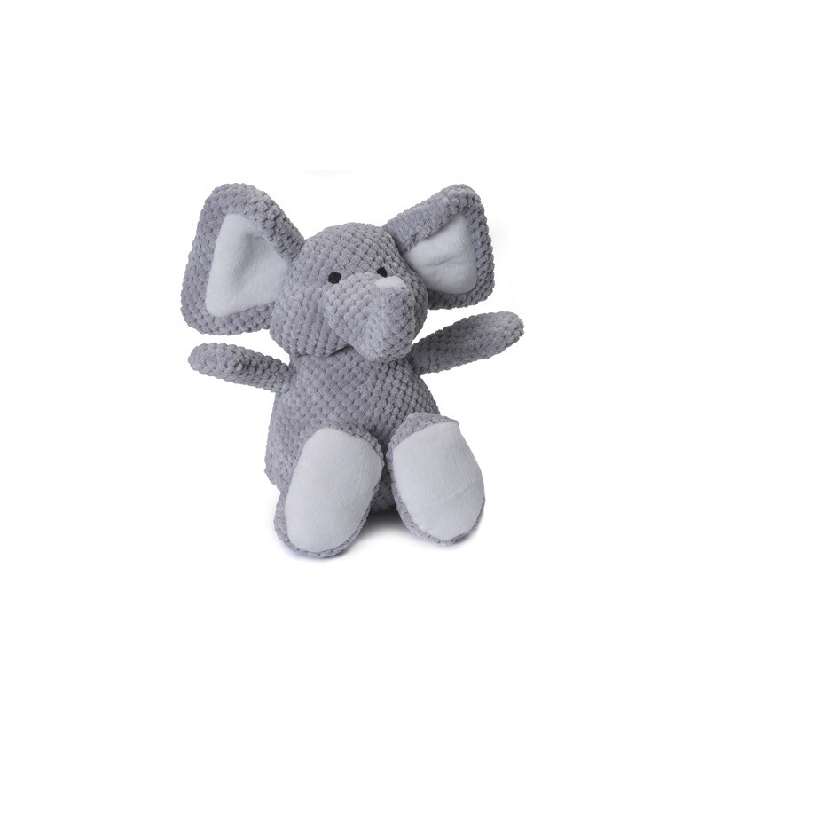 GO DOG Checkers Elephant for Dog Toy Chew Guard Technology Large