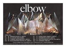 ELBOW ENTIRE GROUP AUTOGRAPHED SIGNED A4 POSTER PHOTO PRINT