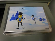 Mr. Peanut Planters Winter Snowman Collectible Tin Box Holiday