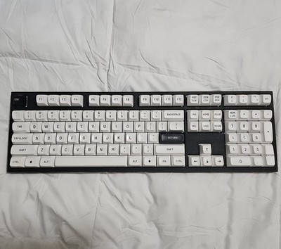 DROP MT3 Black-on-White Keycap Set ABS Hi-Profile Keycaps Doubleshot Fullsize