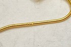 14K Yellow Gold Hammered Disc Dangle Earrings 1.5" Drop 2.17g — photo 6