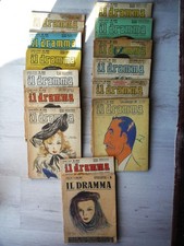 Lotto 14 Riviste IL DRAMMA (1941-1943) -ridenti - Iconografia Teatro  Fascista