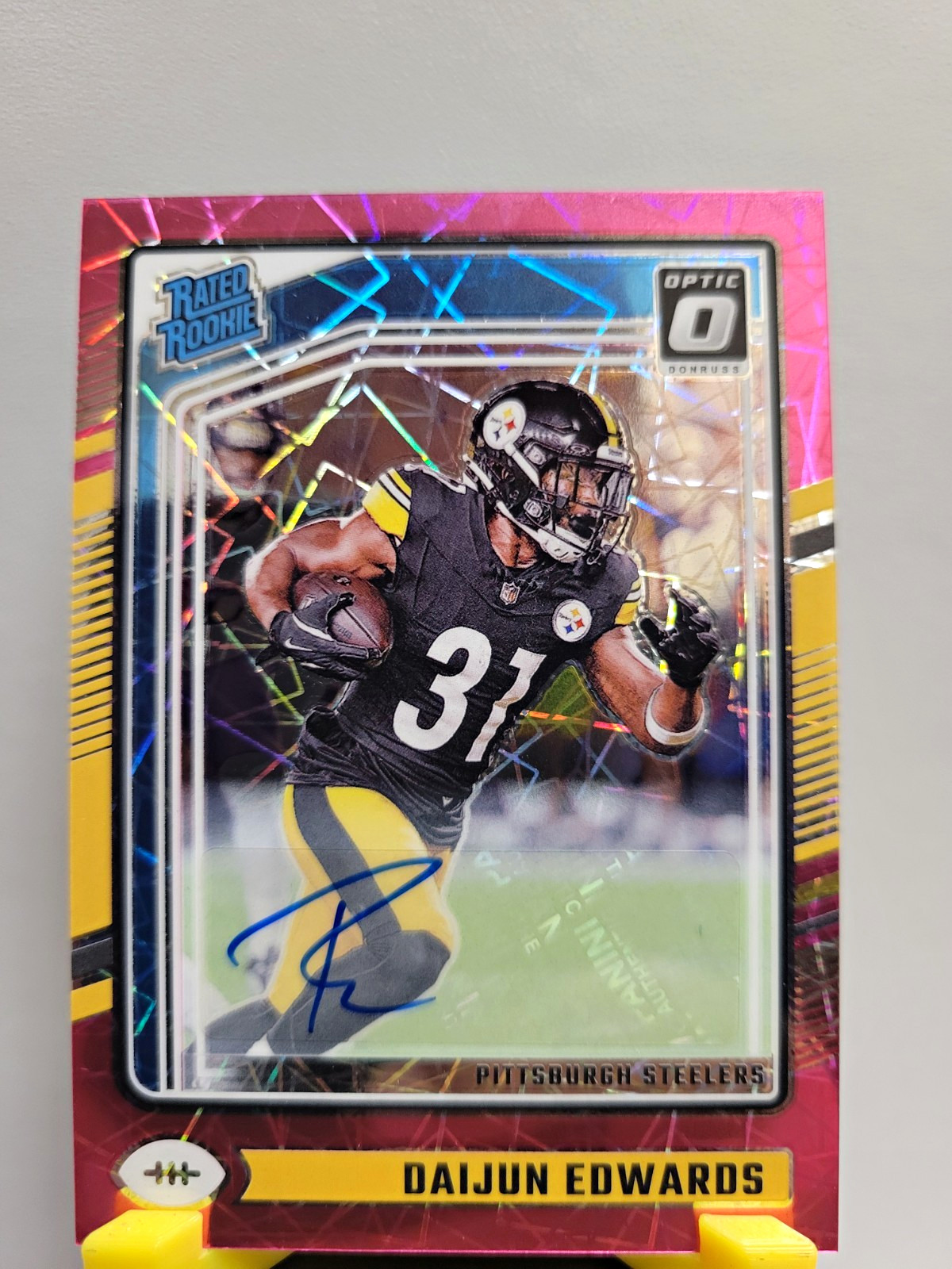 2024 Donruss Optic - Daijun Edwards - Rated Rookie - Pink Velocity Prizm /50