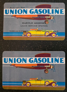 Two 1929 Pocket Calendars, Union Gasoline