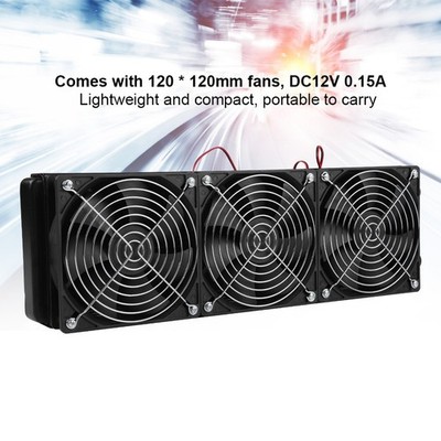 CPU Water Cooling G1/4 Thread Heat Row With Fan 18 Tubes
