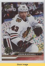 2023-24 Upper Deck Series 2 Speckled Rainbow Foil Colin Blackwell #291 READ 15k9